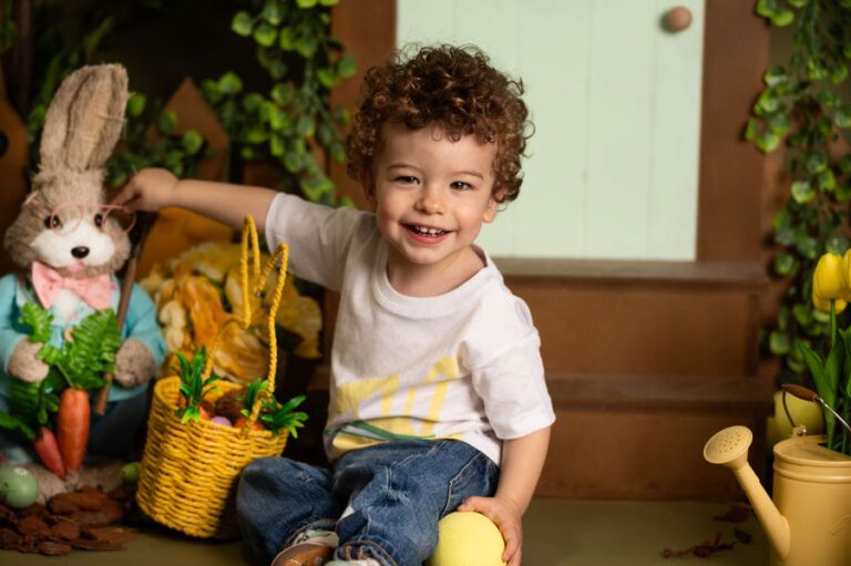 Sesión de Pascua. Fotografía infantil. Santander. Cantabria.