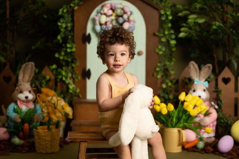 Sesión de Pascua. Fotografía infantil. Santander. Cantabria.