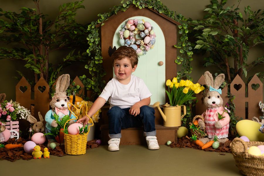 Sesión de Pascua. Fotografía infantil. Santander. Cantabria.
