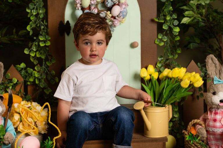 Sesión de Pascua. Fotografía infantil. Santander. Cantabria.