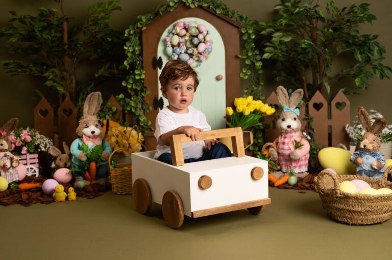 Sesión de Pascua. Fotografía infantil. Santander. Cantabria.