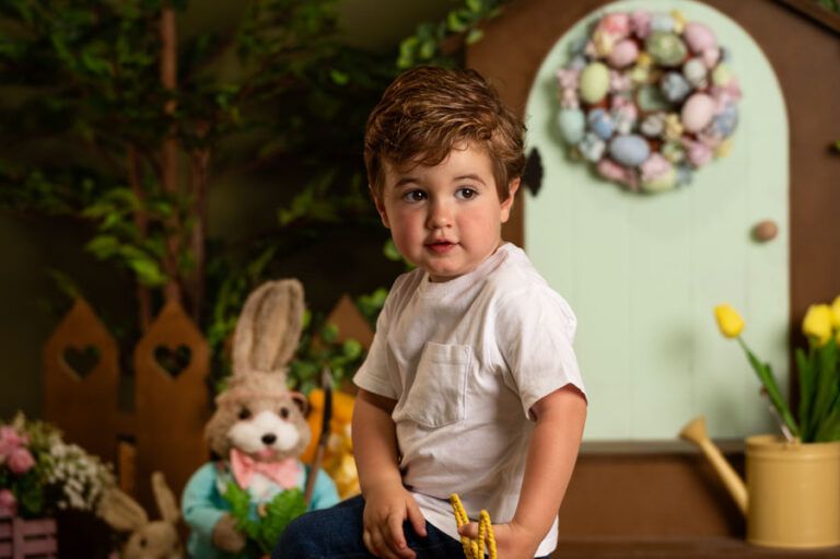 Sesión de Pascua. Fotografía infantil. Santander. Cantabria.