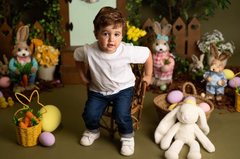 Sesión de Pascua. Fotografía infantil. Santander. Cantabria.